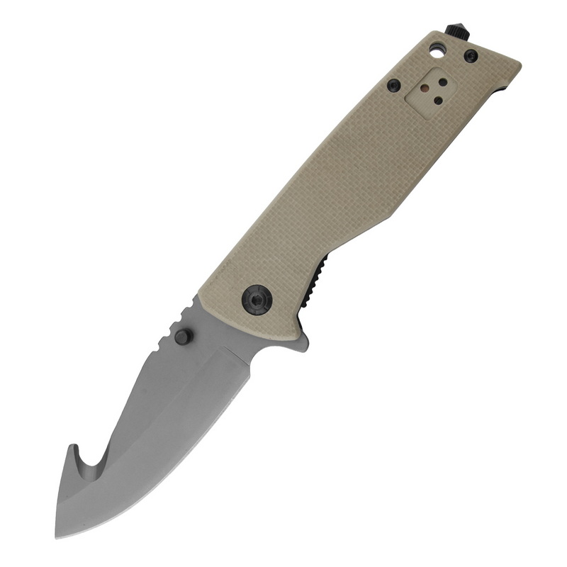 X23 Outdoor Portable Folding Pocket Knife Steel Hunting Survival Knife With G10 Handle