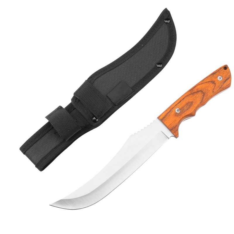 HT-8825 High Quality Wooden Handle Camping Knife Set