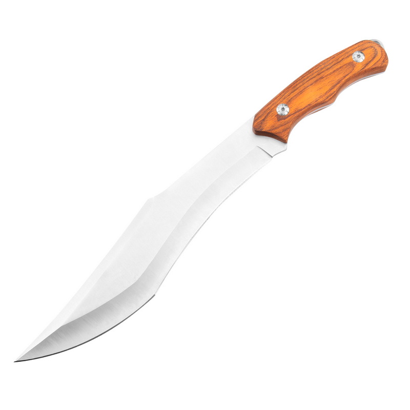 HT-8827 Portable Wooden Handle Hunting Camping Knife Set