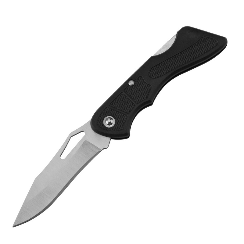 PK-1038 Stainless Steel Small Pocket Knife Folding Hunting Utility Knife With Plastic Handle