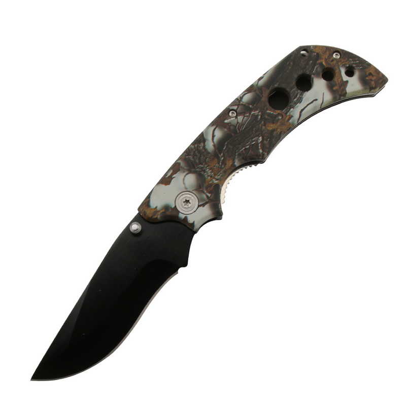 PK-1070 New Design Outdoor Survival Handmade Knife Black Coating Multi Tools Camping Knife