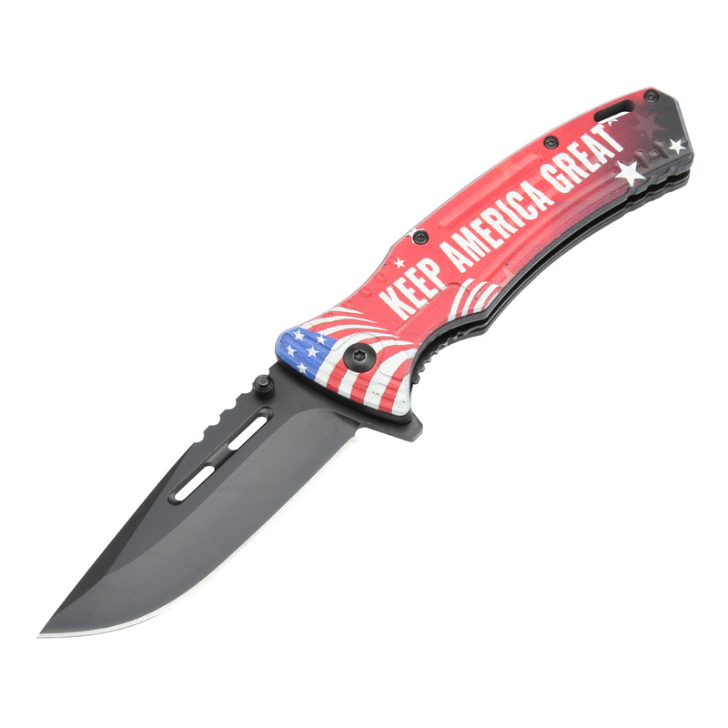 PK-1073 Plastic 3D Printing Handle Camping Knife Stainless Steel Folding Knife Edc