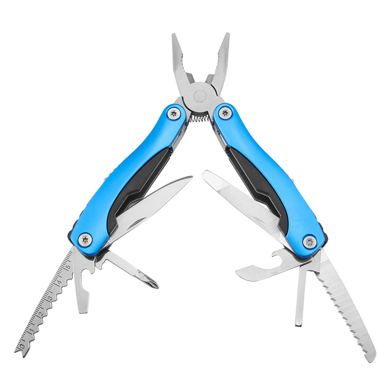 MT-1040 Wholesale Aluminum Alloy Bright Blue Multi-Purpose Pliers Combination Pliers Function And Uses