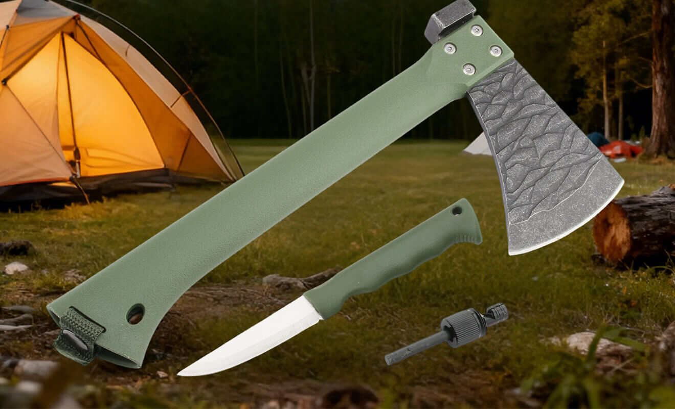 Wilderness Wings: Multi-functional Survival Axe for Outdoor Use