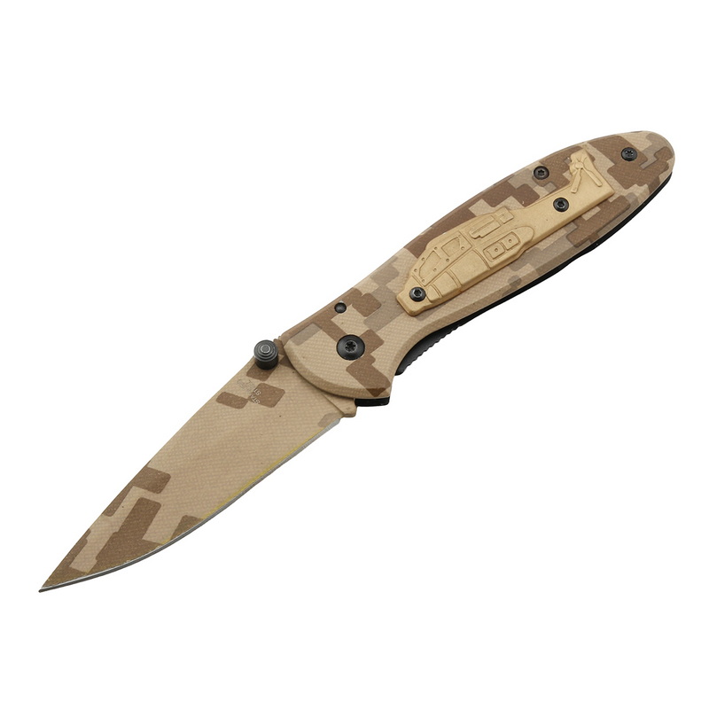 PK-1233 Outdoor Survival Camping Hiking Tactical Fixed Blade Pocket Knife Stainless Steel Outdoor Knife