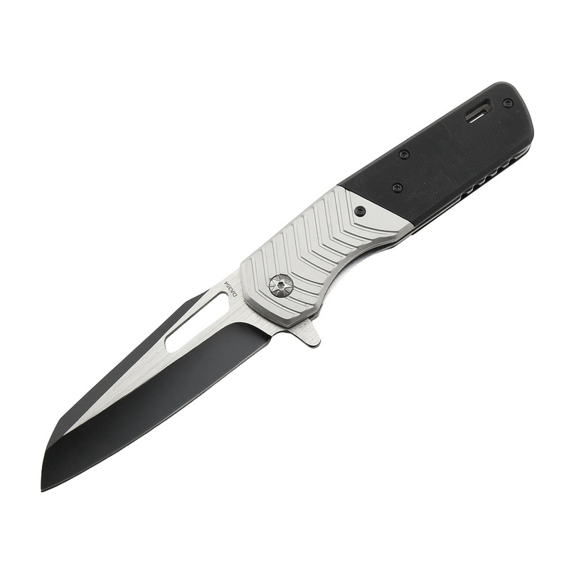 PK-1202 Customizable 3cr13 Stainless Steel Outdoor Folding Blade Survival Camping Knife G10 Hunting Knife