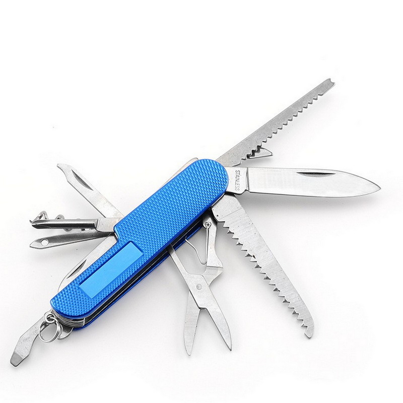 MT-1089 High Quality 11-in-1 Custom Multi Functional Engraving Folding Knife Camping Multifunctional Tool