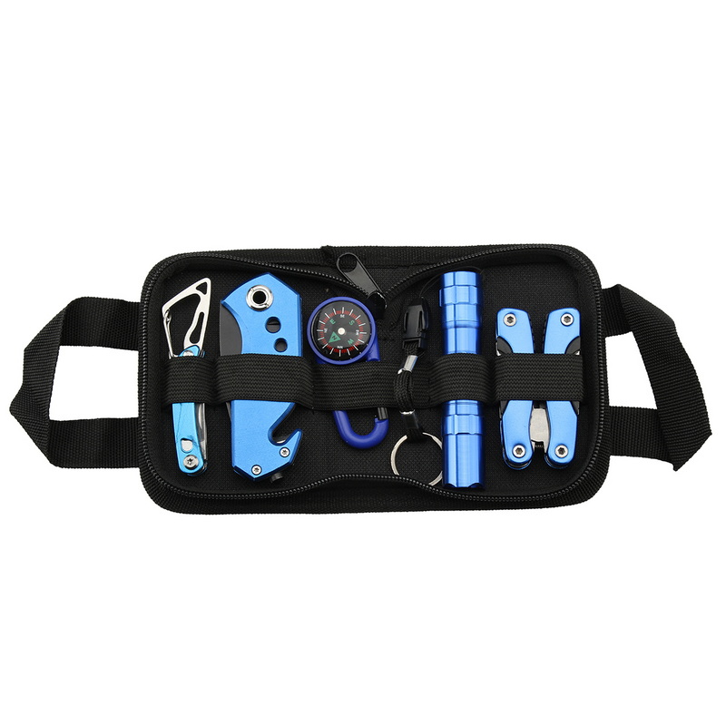 CS-9917 Pocket Utility Hunting Tool Knife with Aluminum Handle Outdoors Survival Camping Tactical Folding Tools